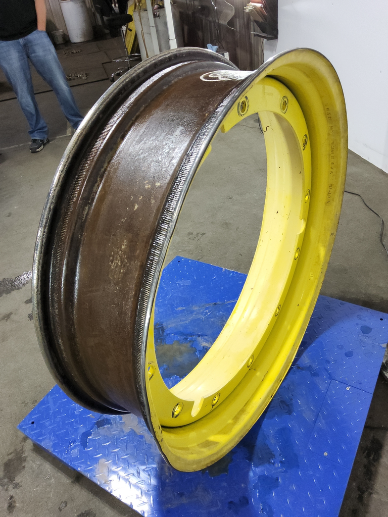 10"W x 38"D, John Deere Yellow 12-Hole Stub Disc