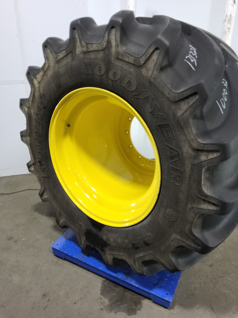 36"W x 32"D, John Deere Yellow 12-Hole Formed Plate