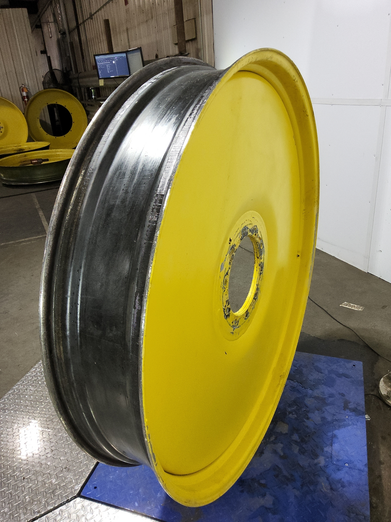 10"W x 54"D, John Deere Yellow 10-Hole Formed Plate