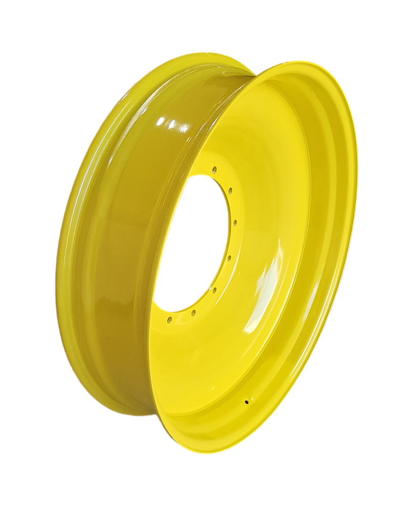 10"W x 42"D, John Deere Yellow 12-Hole Spun Disc