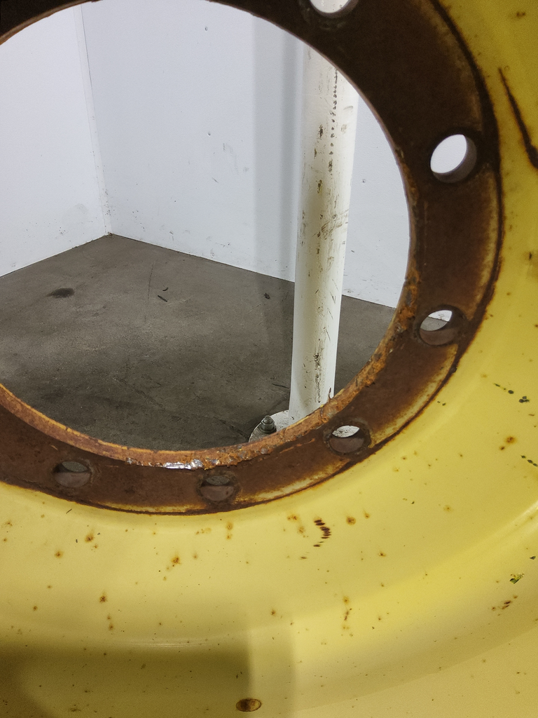 16"W x 46"D, John Deere Yellow 10-Hole Formed Plate