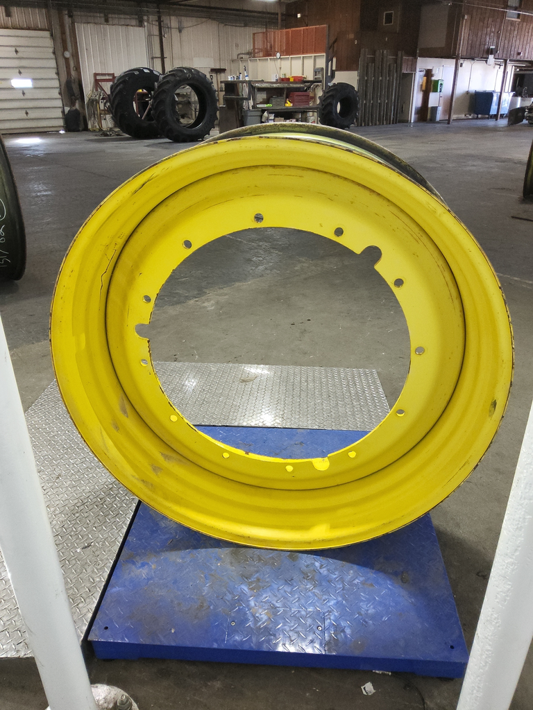 16"W x 46"D, John Deere Yellow 12-Hole Stub Disc