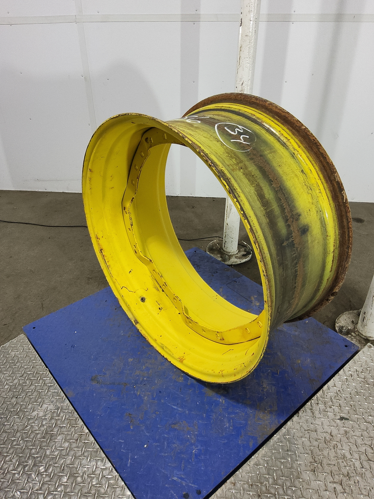 15"W x 34"D, John Deere Yellow 12-Hole Waffle Wheel (Groups of 3 bolts)