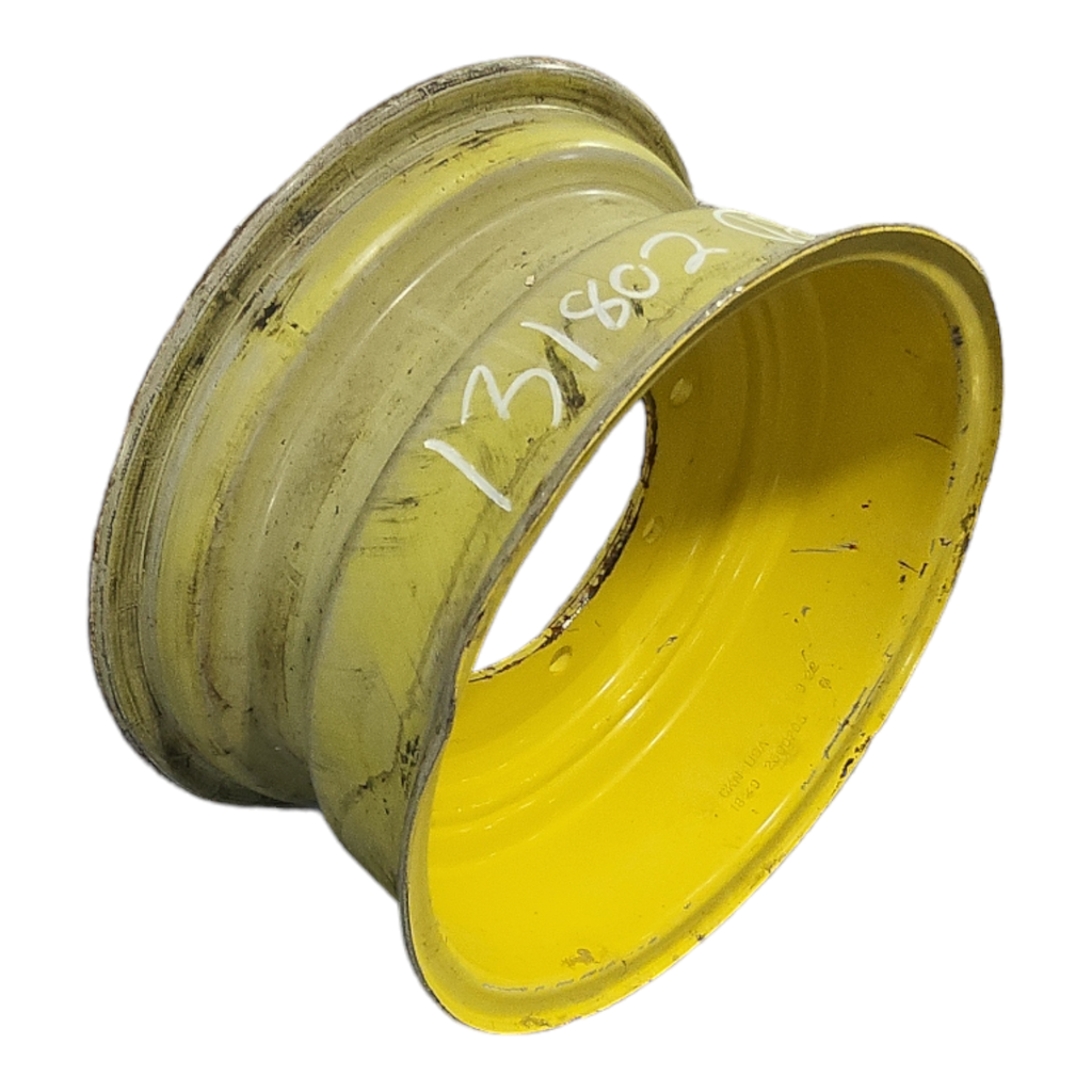 9"W x 18"D, John Deere Yellow 8-Hole Flat Plate