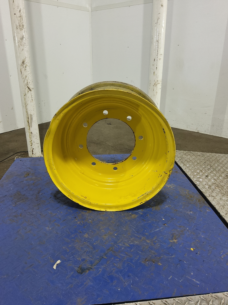 9"W x 18"D, John Deere Yellow 8-Hole Flat Plate