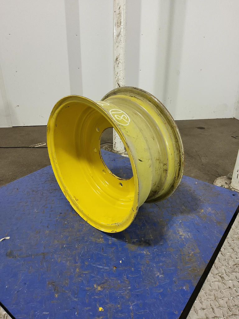 9"W x 18"D, John Deere Yellow 8-Hole Flat Plate