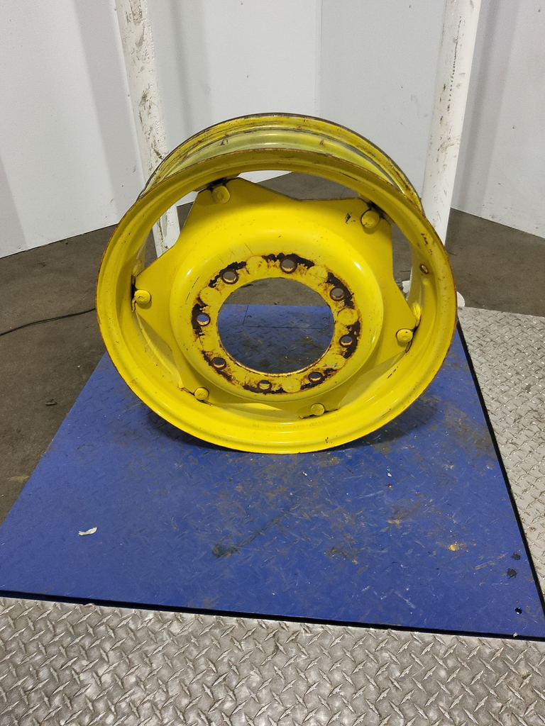 8"W x 24"D, John Deere Yellow 6-Hole Rim with Clamp/U-Clamp