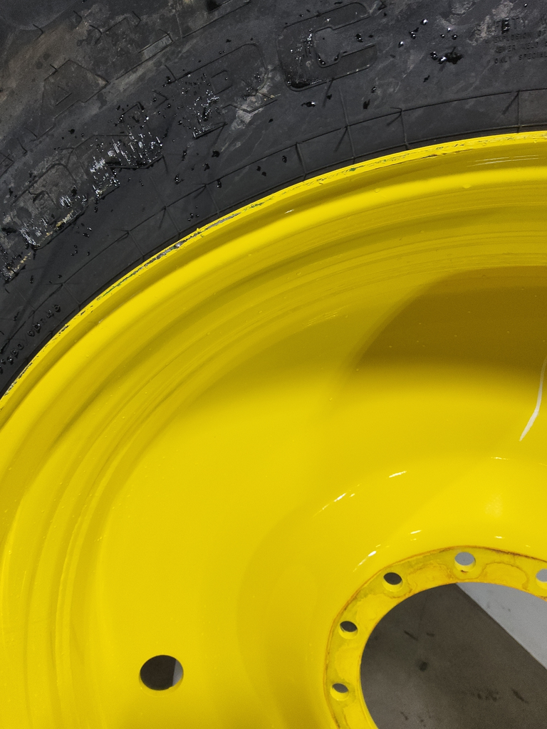 13"W x 46"D, John Deere Yellow 10-Hole Bubble Disc
