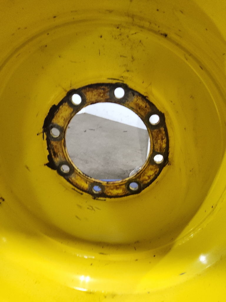 20"W x 26"D, John Deere Yellow 8-Hole Formed Plate