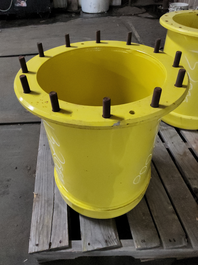 10 to 12-Hole 21"L Hub Extension, John Deere Yellow