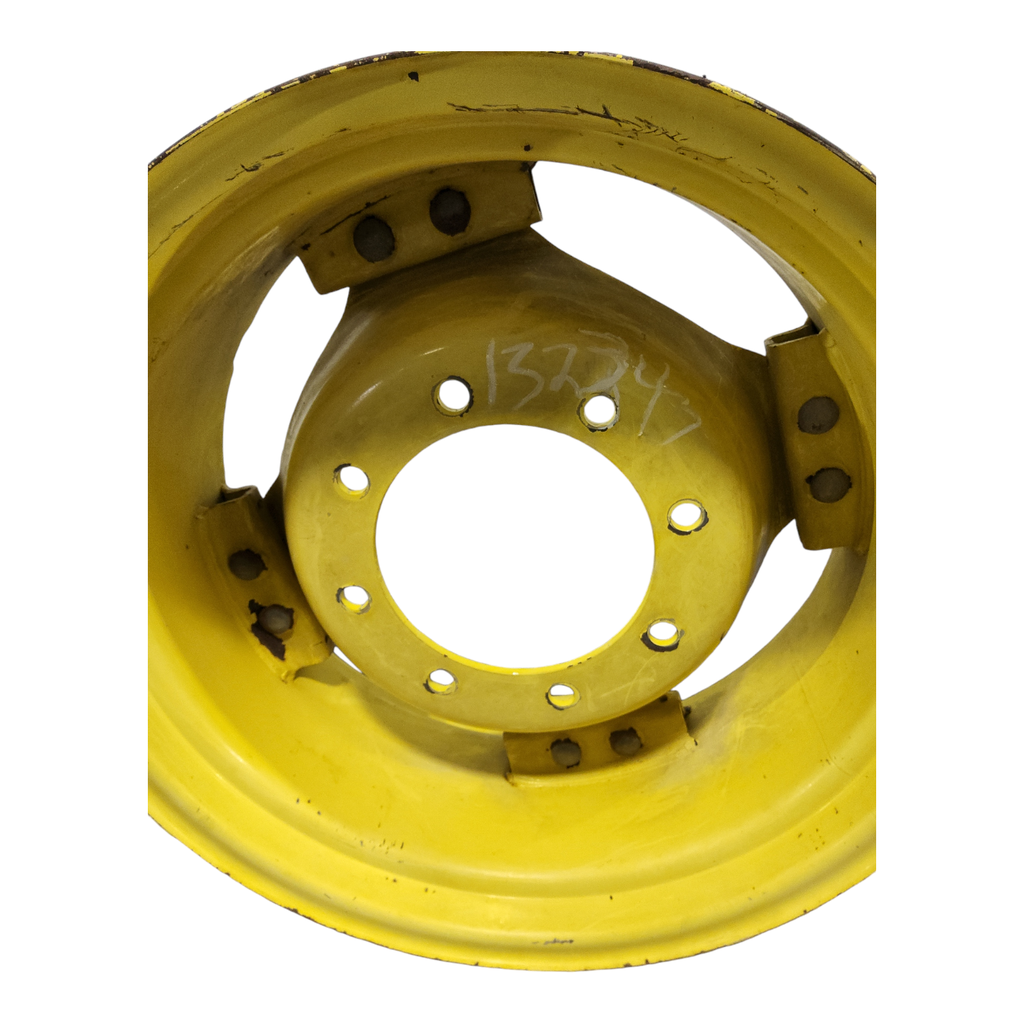 8-Hole Rim with Clamp/U-Clamp (groups of 2 bolts) Center for 24" Rim, John Deere Yellow