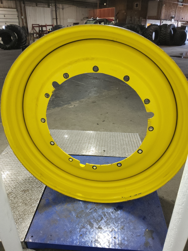 15"W x 50"D, John Deere Yellow 12-Hole Stub Disc