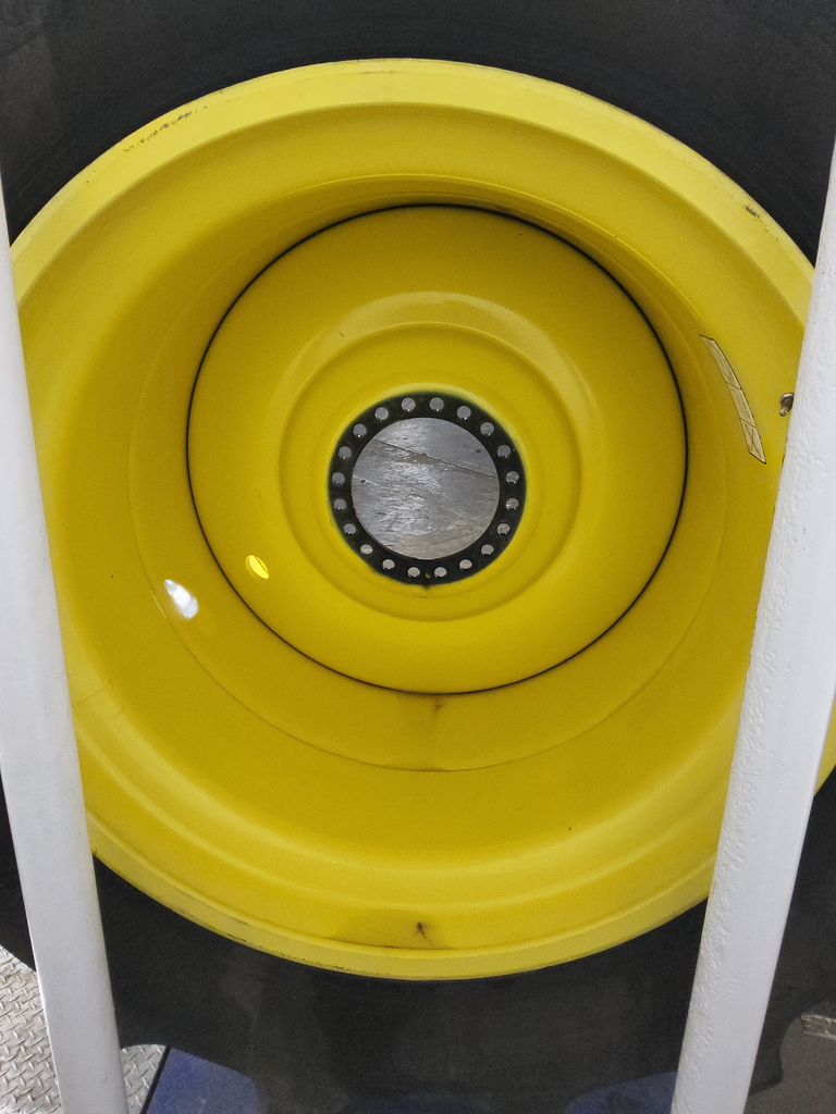 44"W x 46"D, John Deere Yellow 20-Hole Formed Plate