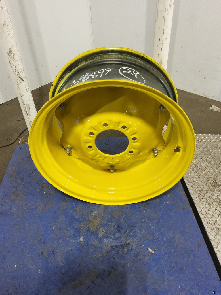 12"W x 24"D, John Deere Yellow 6-Hole Rim with Clamp/Loop Style