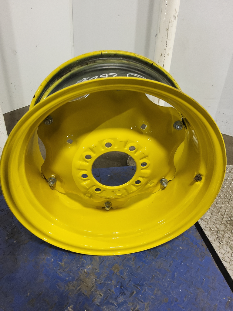 12"W x 24"D, John Deere Yellow 6-Hole Rim with Clamp/Loop Style