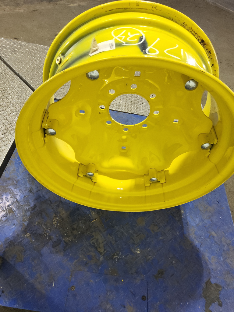 12"W x 24"D, John Deere Yellow 6-Hole Rim with Clamp/Loop Style