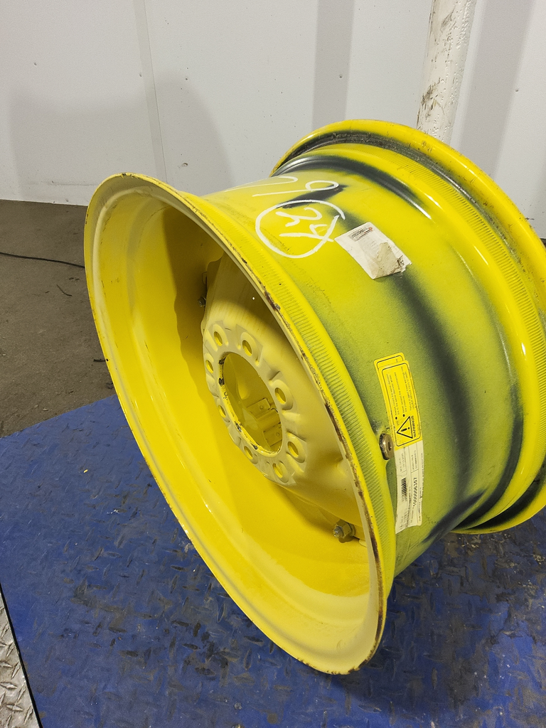 12"W x 24"D, John Deere Yellow 6-Hole Rim with Clamp/Loop Style