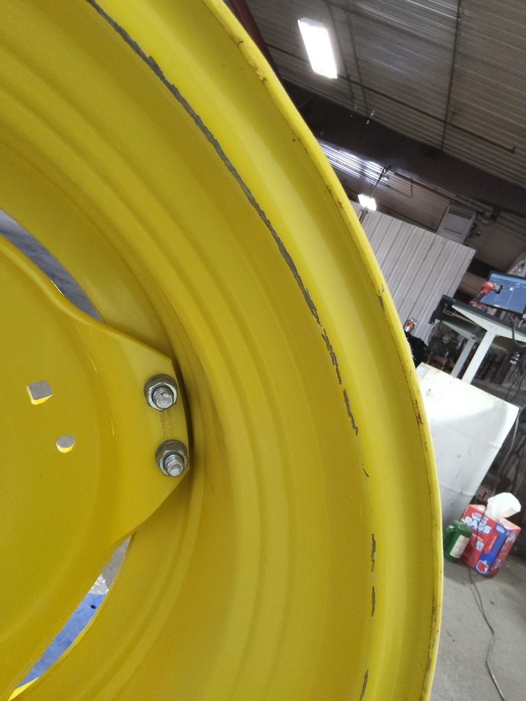 15"W x 30"D, John Deere Yellow 8-Hole Stub Disc (groups of 2 bolts)