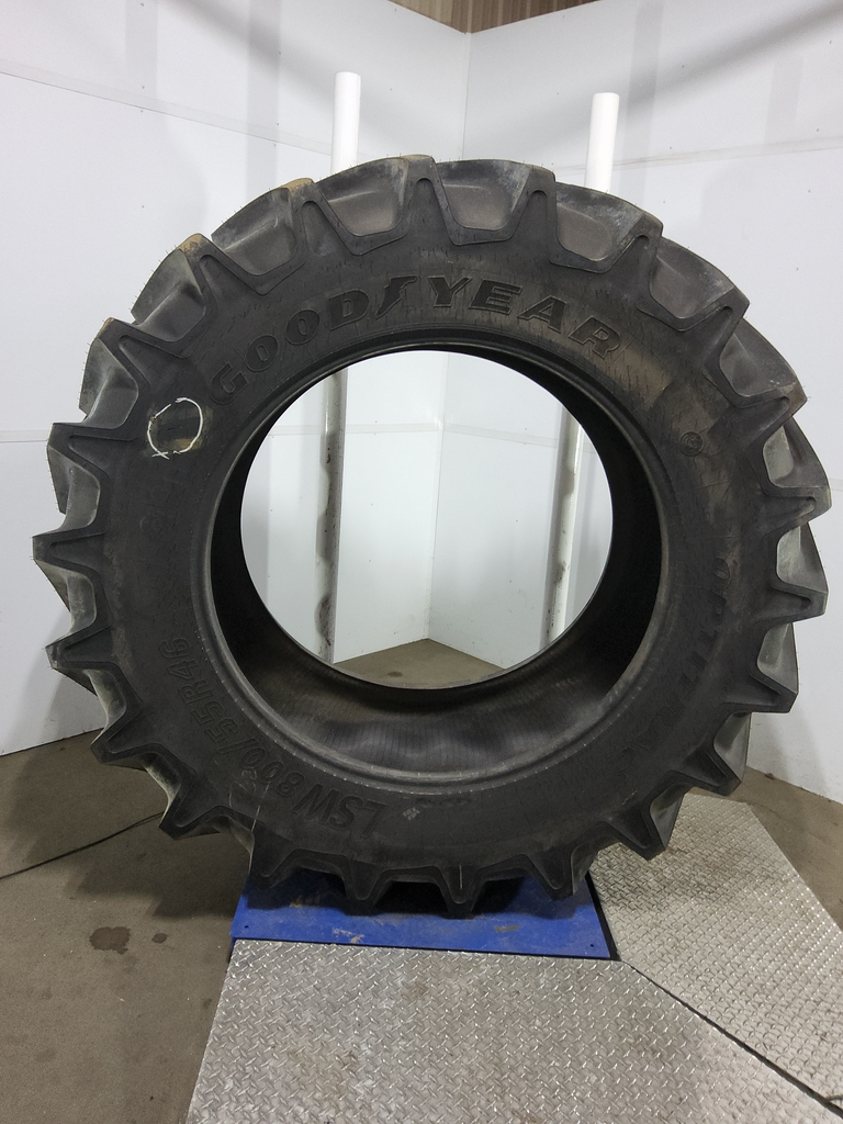 LSW800/55R46 Goodyear Farm Optitrac R-1W 179D 99%