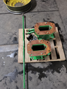 15.75"L Combine Frame Extension for John Deere Combine "S" Series ("D"22/22 spline drive shafts), John Deere Green