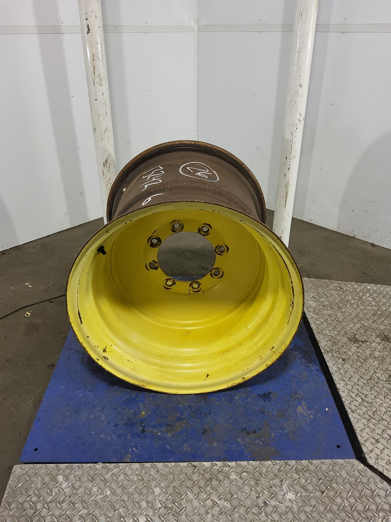 25"W x 26"D, John Deere Yellow 8-Hole Formed Plate