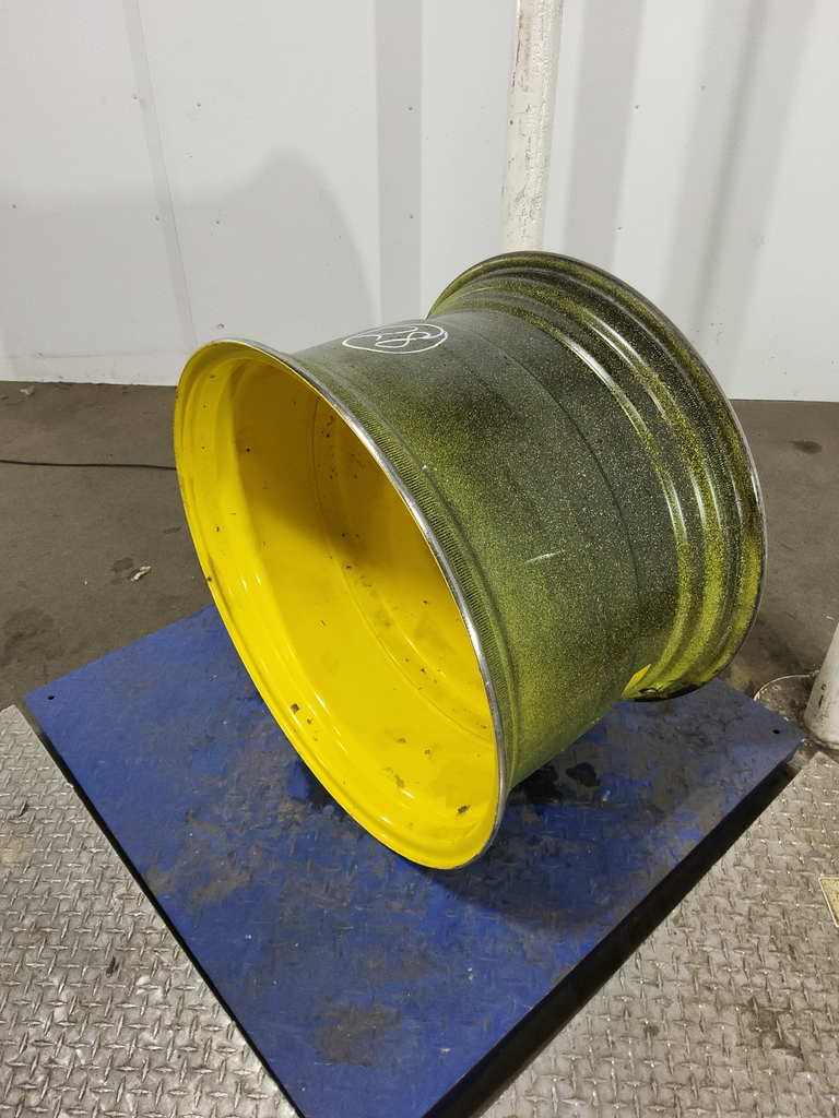 18"W x 28"D, John Deere Yellow 8-Hole Formed Plate