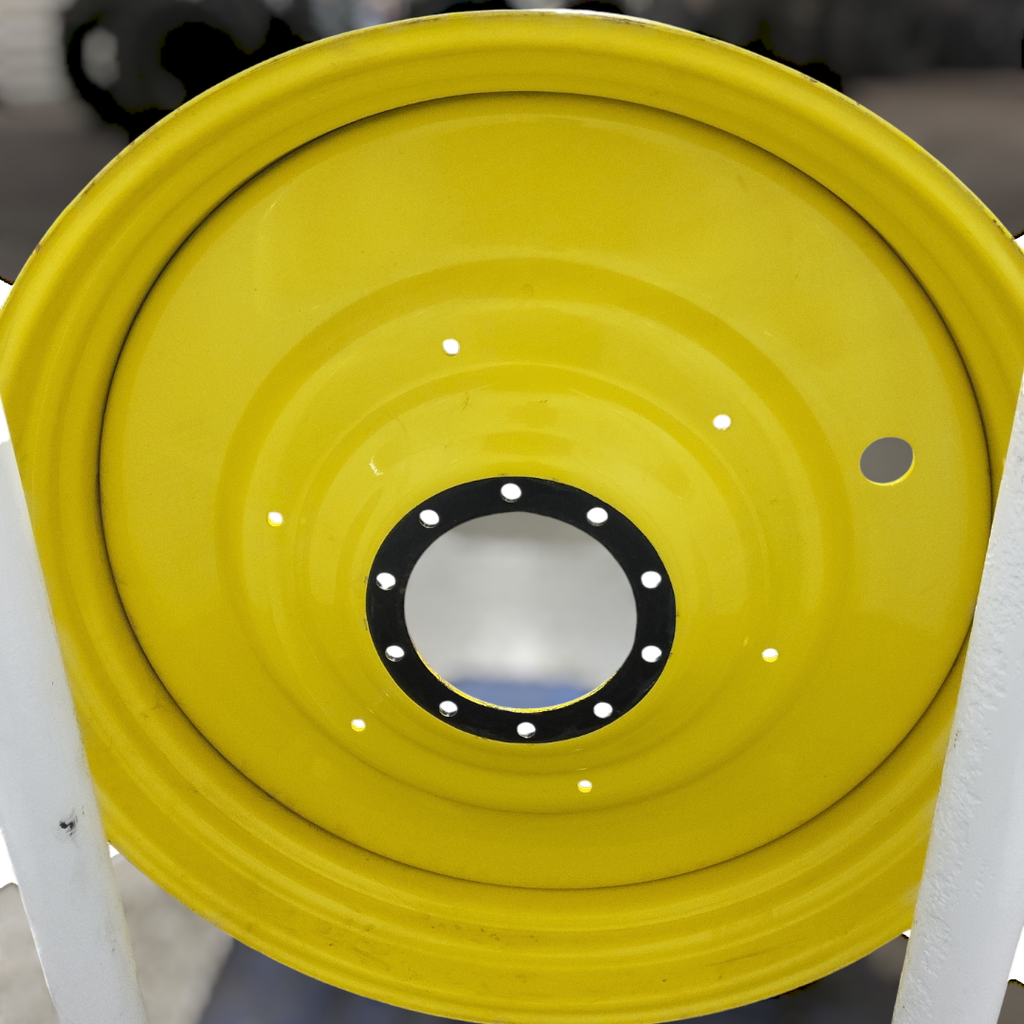 15"W x 50"D, John Deere Yellow 10-Hole Formed Plate