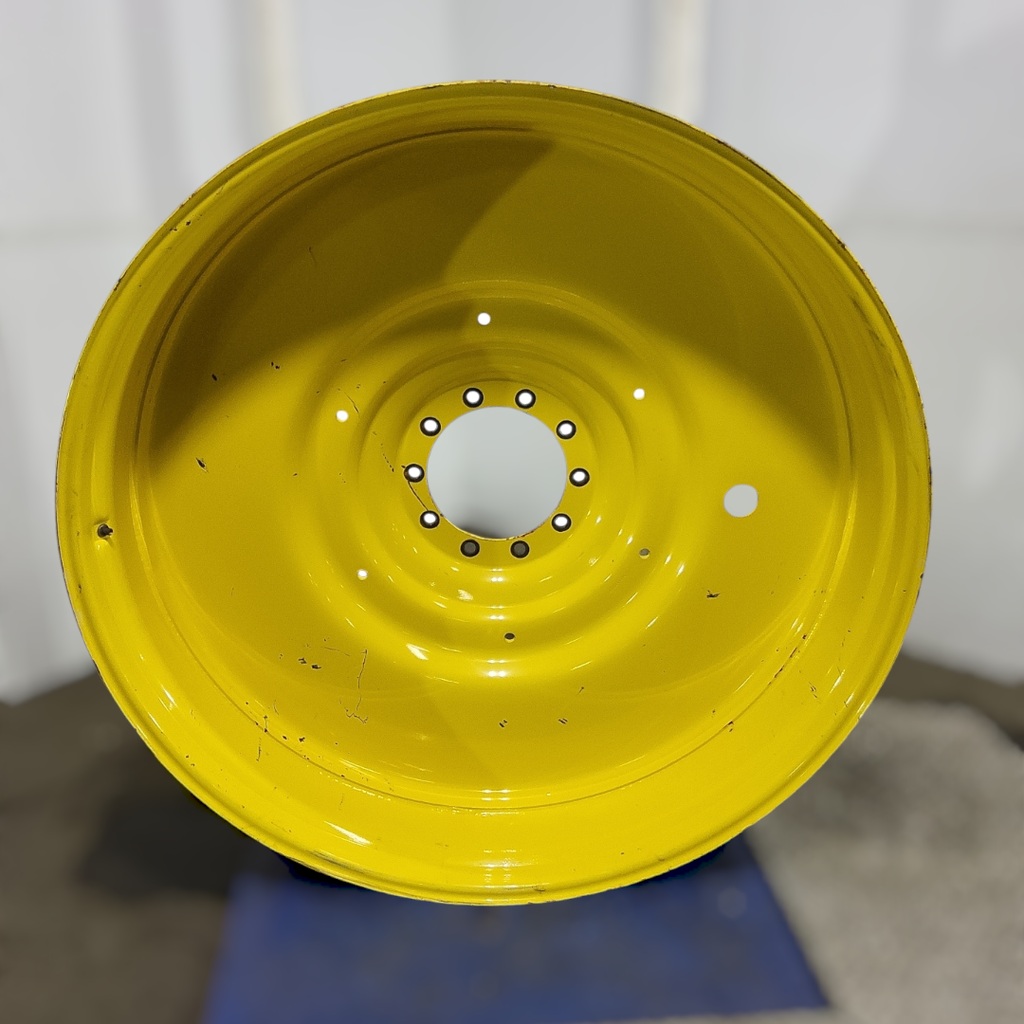 12"W x 54"D, John Deere Yellow 10-Hole Formed Plate