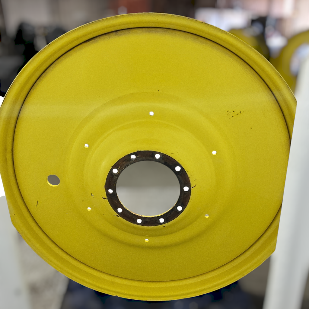 12"W x 54"D, John Deere Yellow 10-Hole Formed Plate