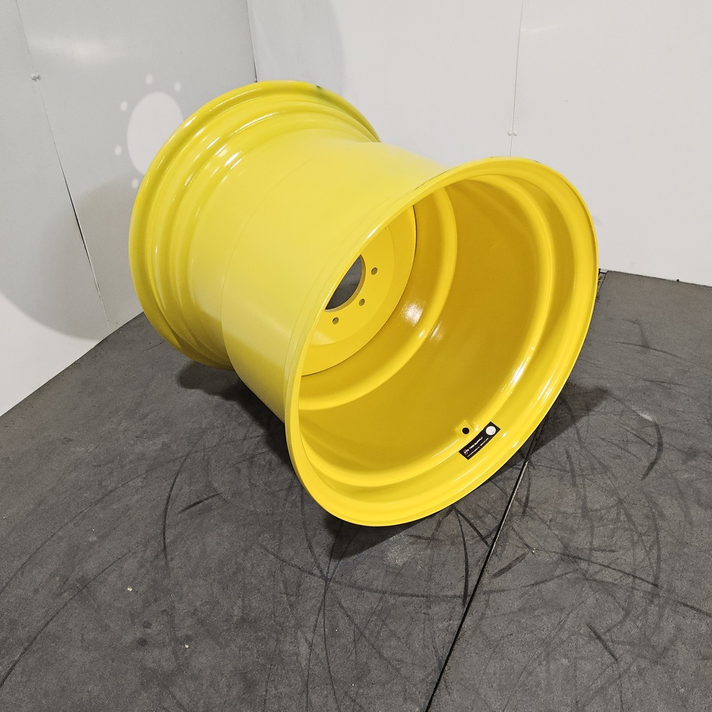 25"W x 26"D, John Deere Yellow 8-Hole Formed Plate