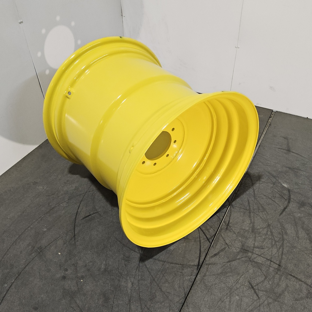 25"W x 26"D, John Deere Yellow 8-Hole Formed Plate