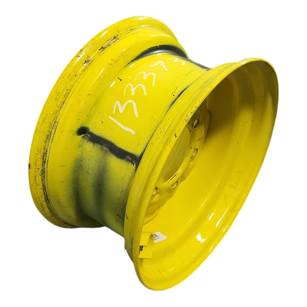 8.25"W x 16.5"D, John Deere Yellow 6-Hole Spun Disc