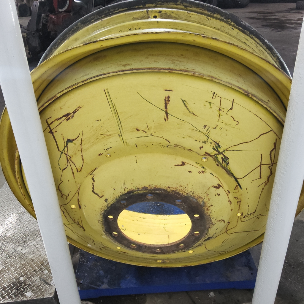 12"W x 50"D, John Deere Yellow 10-Hole Formed Plate