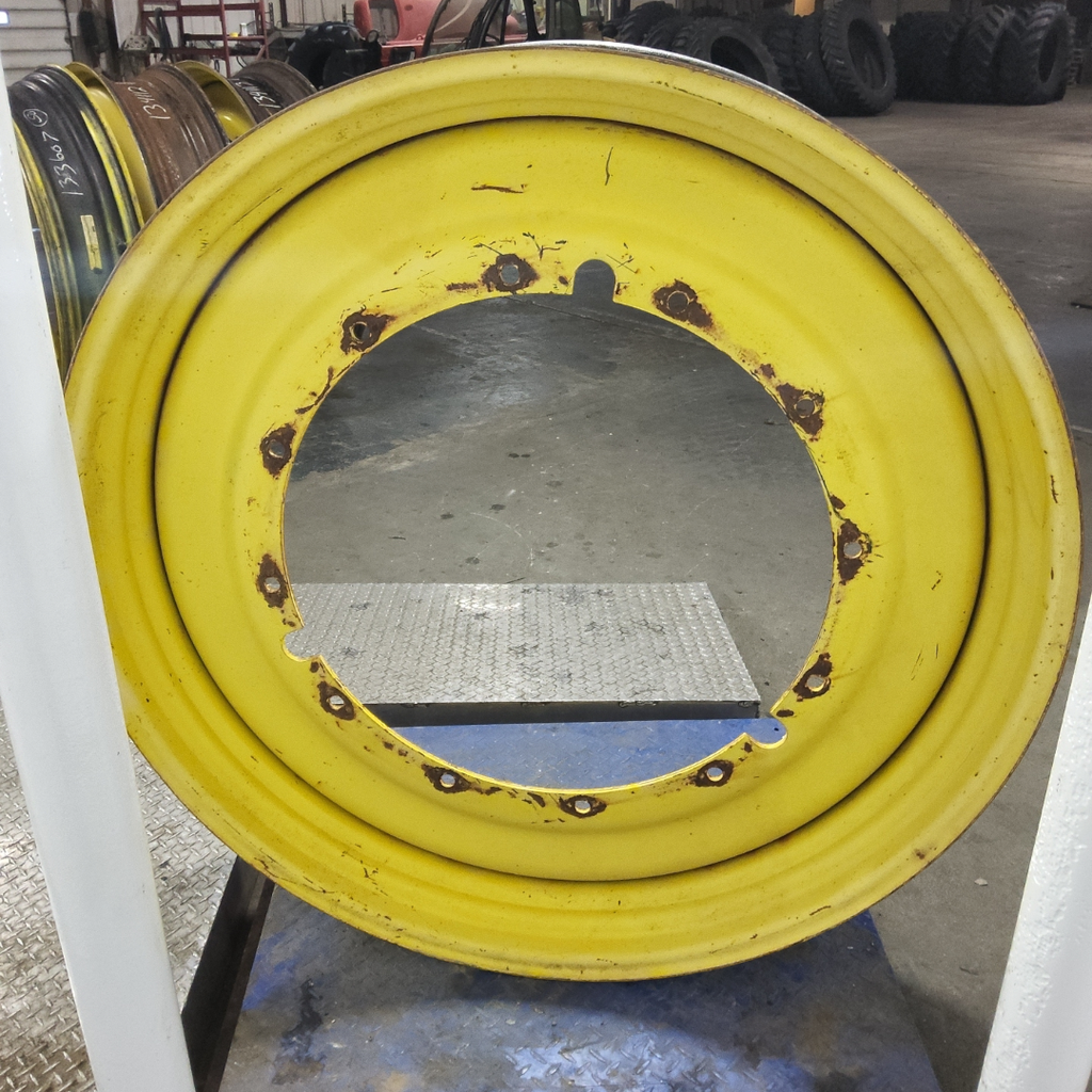 12"W x 50"D, John Deere Yellow 12-Hole Stub Disc