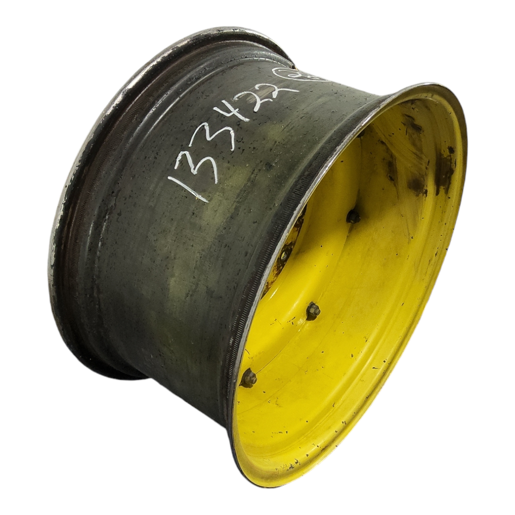 15"W x 28"D, John Deere Yellow 8-Hole Rim with Clamp/Loop Style
