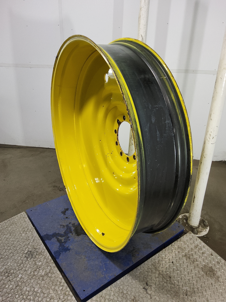 12"W x 54"D, John Deere Yellow 10-Hole Formed Plate
