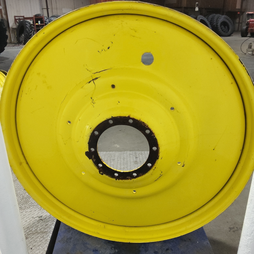 12"W x 54"D, John Deere Yellow 10-Hole Formed Plate
