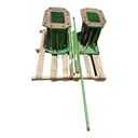 19.5"L Combine Frame Extension John Deere Green