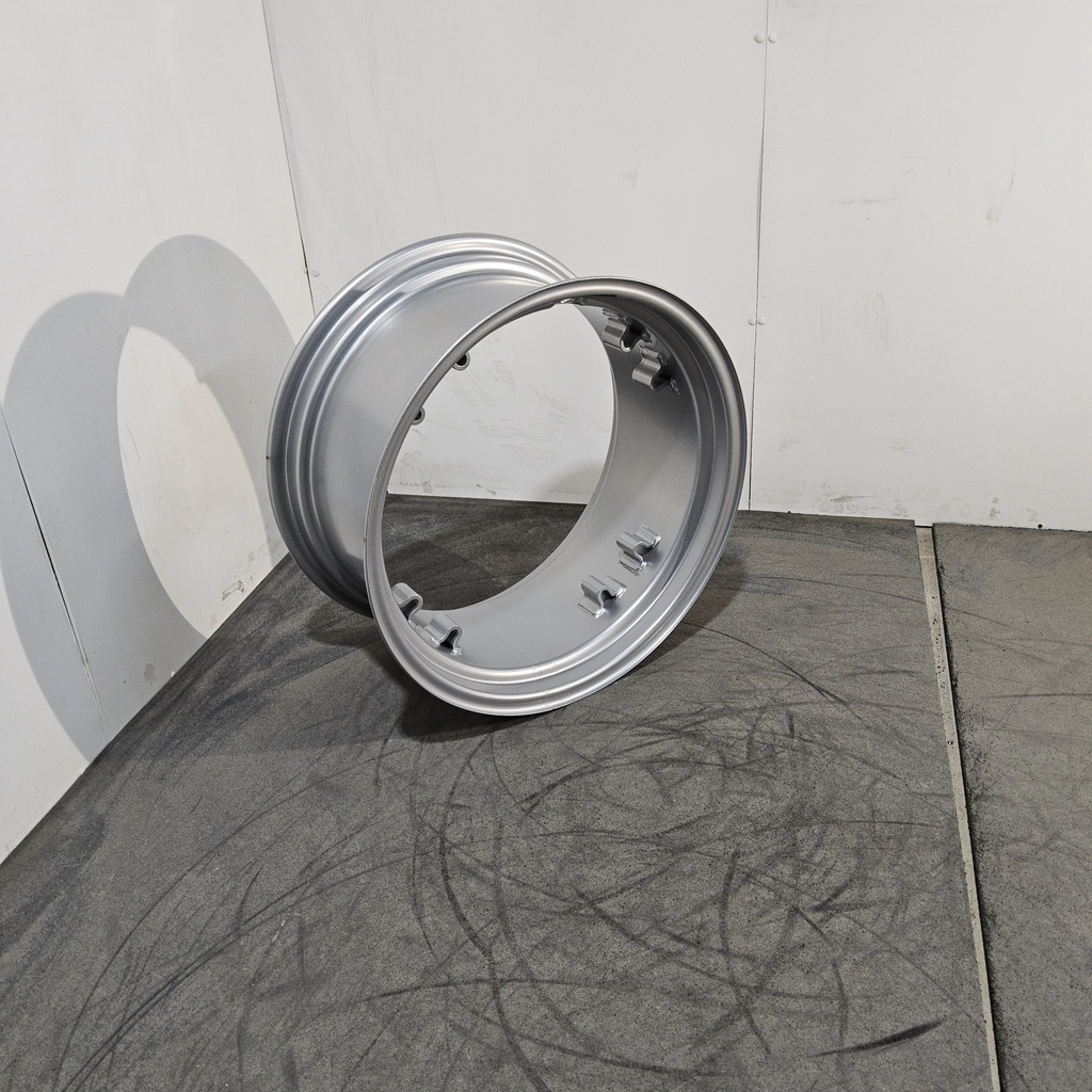 12"W x 24"D, Case IH Silver Mist 8-Hole Rim with Clamp/Loop Style (groups of 2 bolts)