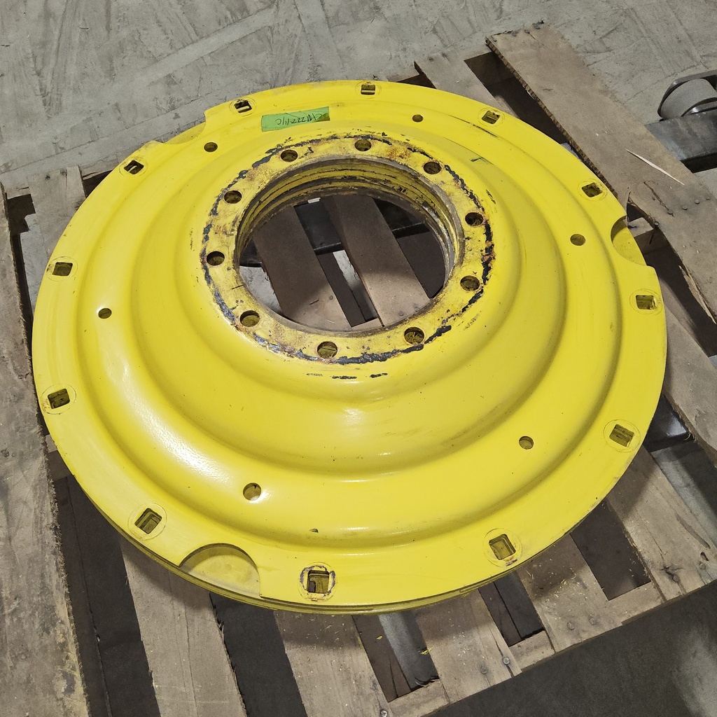10-Hole Stub Disc Center for 38"-54" Rim, John Deere Yellow