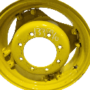 8-Hole Rim with Clamp/Loop Style (groups of 2 bolts) Center for 24" Rim, John Deere Yellow