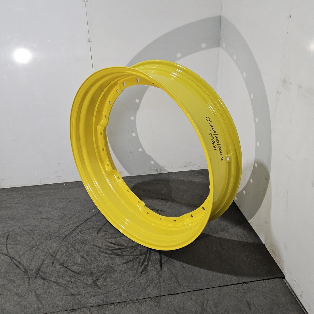 10"W x 38"D, John Deere Yellow 12-Hole Waffle Wheel (Groups of 3 bolts)