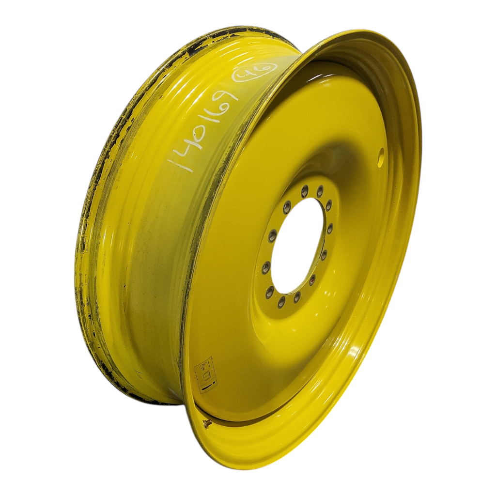 13"W x 46"D, John Deere Yellow 12-Hole Bubble Disc