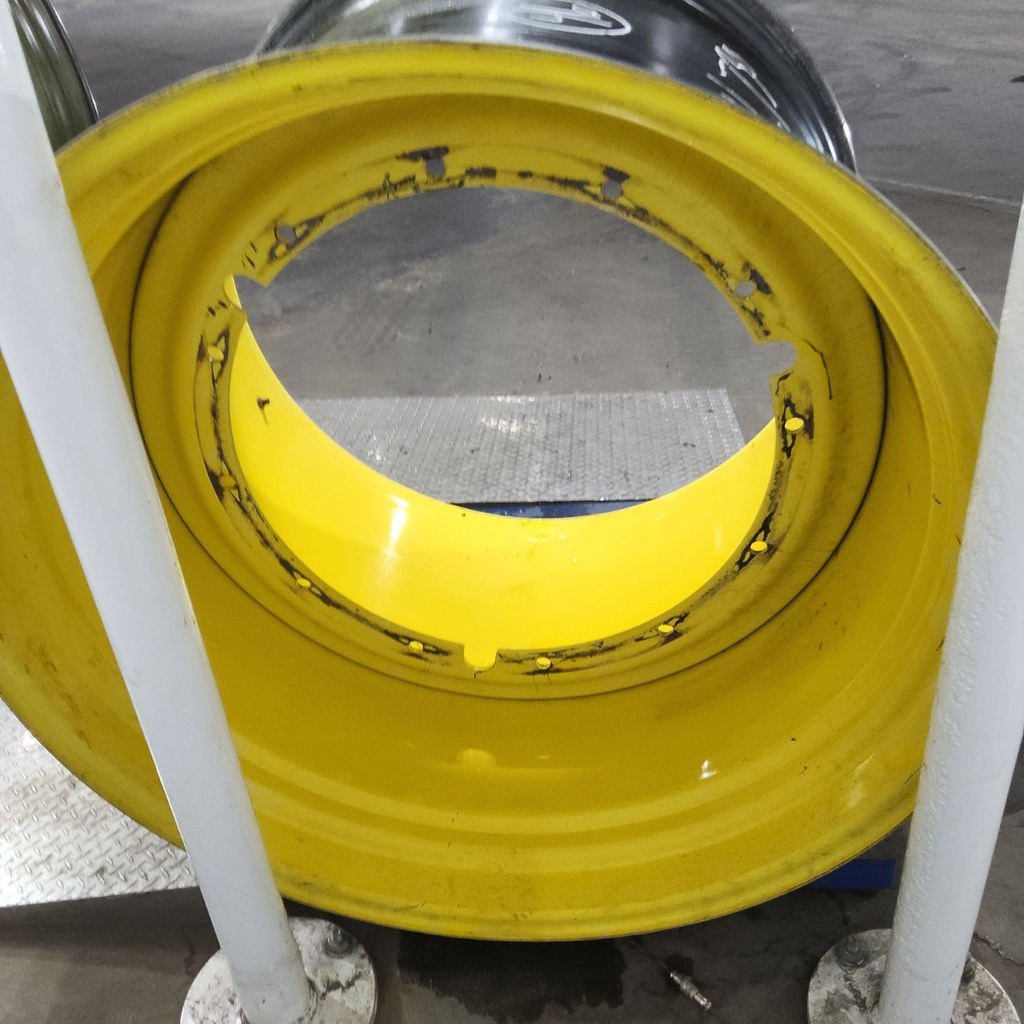 38"W x 46"D, John Deere Yellow 12-Hole Stub Disc