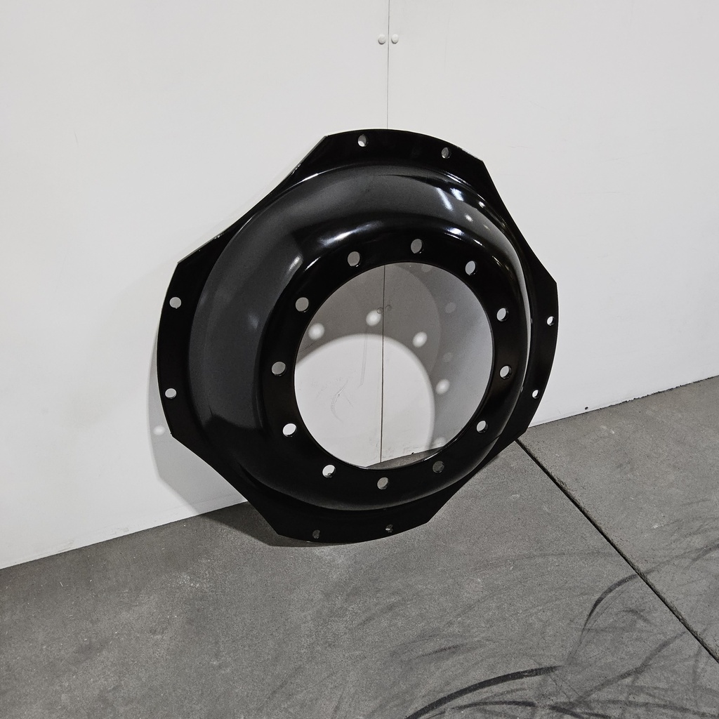 12-Hole Waffle Wheel (Groups of 2 bolts) Center for 34" Rim, Black