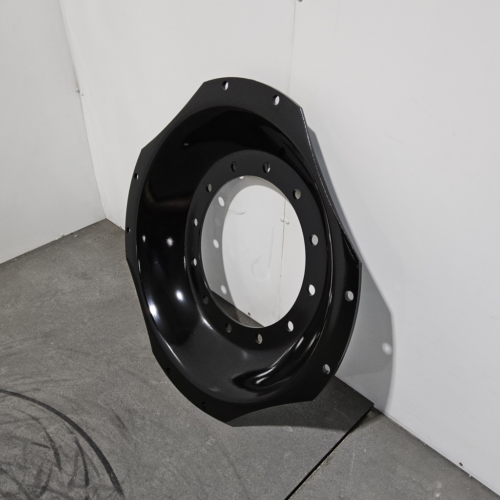 12-Hole Waffle Wheel (Groups of 2 bolts) Center for 34" Rim, Black