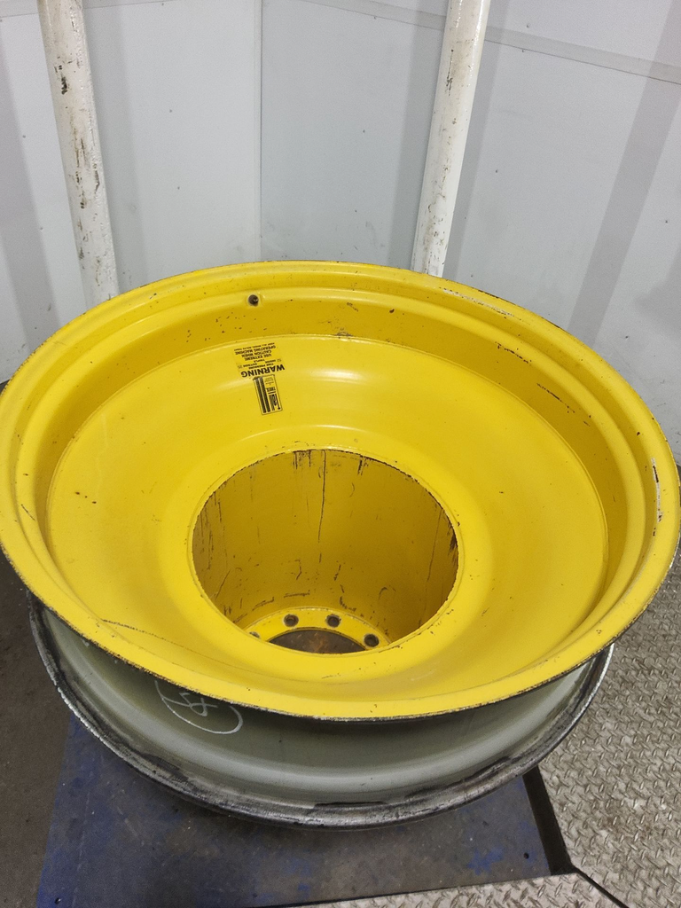 10"W x 38"D, John Deere Yellow 12-Hole FWA Direct Bolt Dual