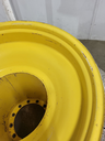 10"W x 38"D, John Deere Yellow 12-Hole FWA Direct Bolt Dual
