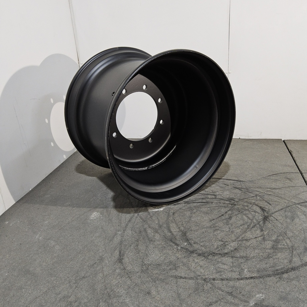 16"W x 22.5"D, Dead Flat Black 8-Hole Formed Plate
