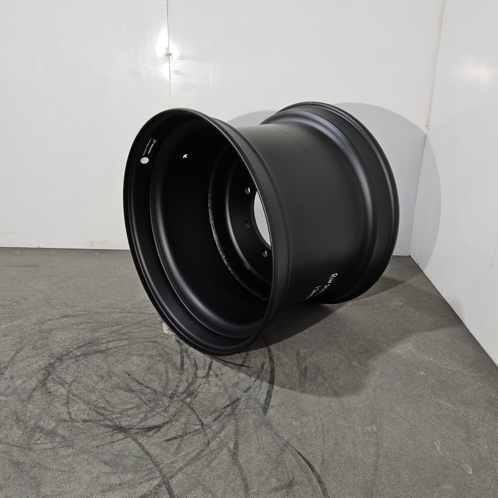 16"W x 22.5"D, Dead Flat Black 8-Hole Formed Plate